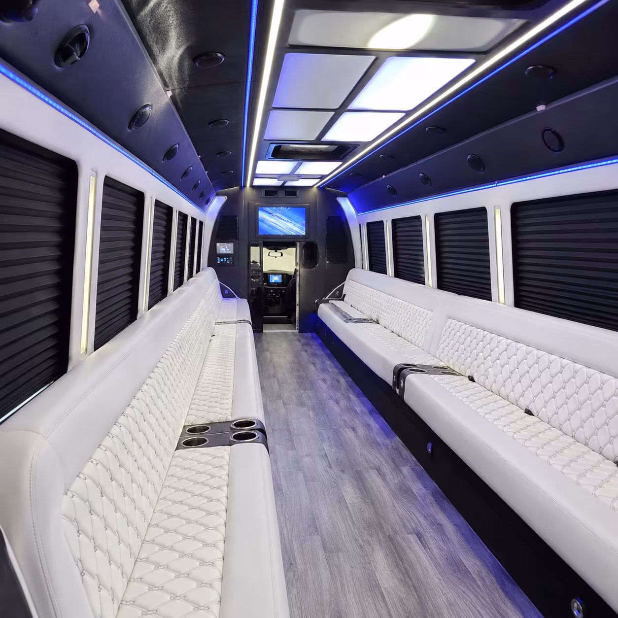battery atlanta truist park entertainment district party bus rental