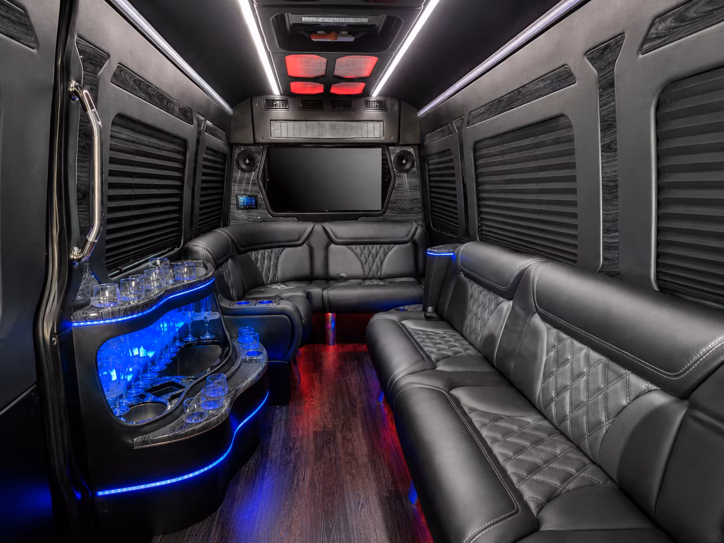 marietta 50 passenger party bus inside