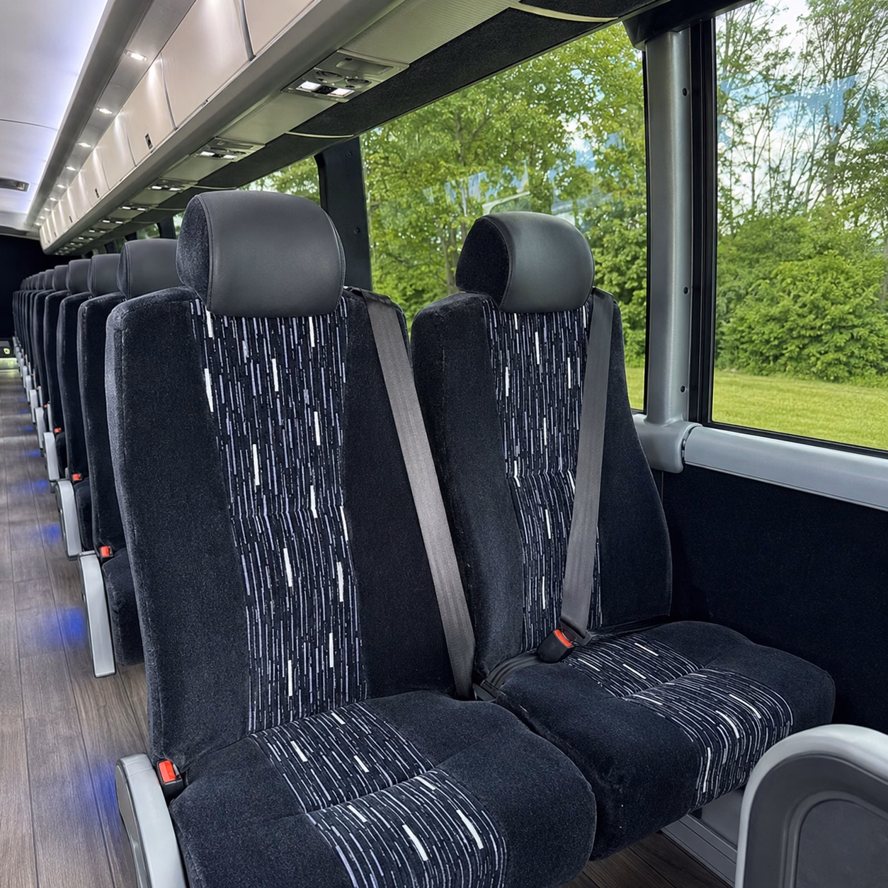sandy springs charter bus rental interior