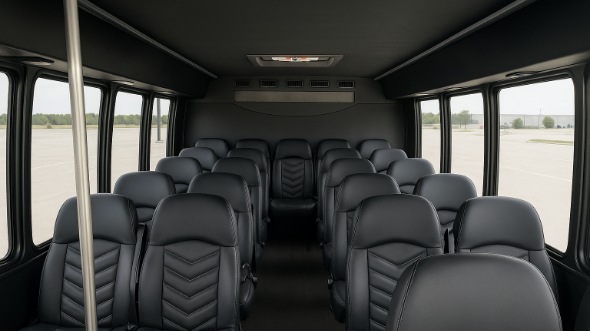 Interior of Charter Bus Company Sandy Springs's 15 Passenger Minibus in Sandy Springs