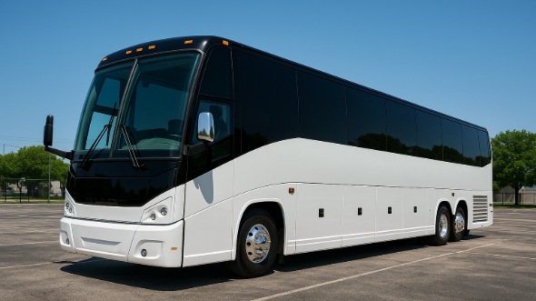 Exterior of Charter Bus Company Birmingham's 50 Passenger Charter Bus in Birmingham
