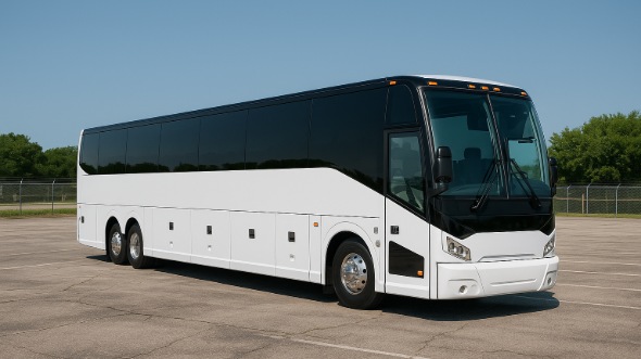 Exterior of Charter Bus Company Macon's 55 Passenger Charter Bus in Macon