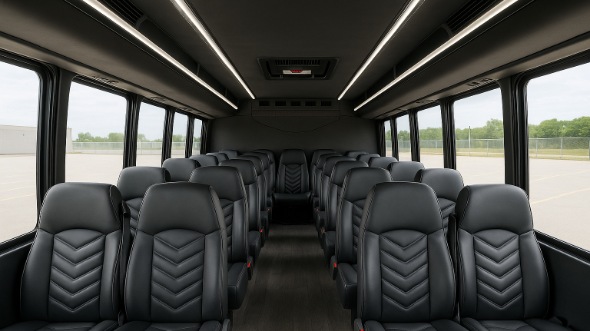 marietta 18 passenger minibus inside