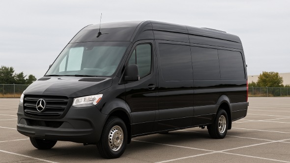 Exterior of Charter Bus Company Birmingham's Sprinter Limo in Birmingham